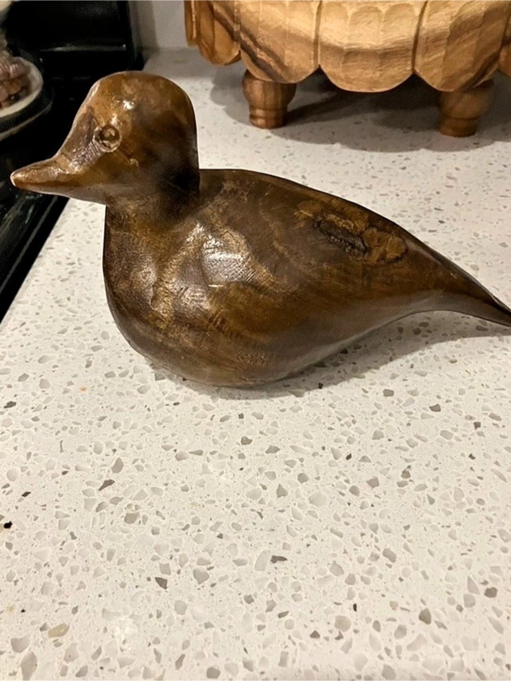 Brown Duck Sculpture